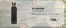 Sport 1 JOTUNHEIM Gjende bukse Mini bib tilbud
