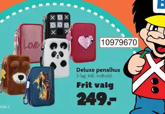 BR Leker Deluxe penalhus 3-lag. Inkl. indhold. tilbud