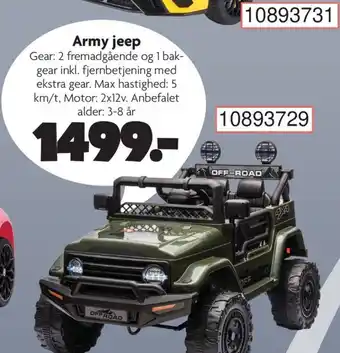 BR Leker Army jeep tilbud