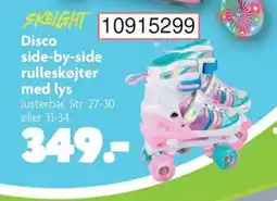 BR Leker SKEIGHT Disco side-by-side rulleskøjter med lys tilbud