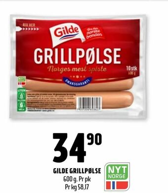 Coop Prix Gilde grillpølse tilbud