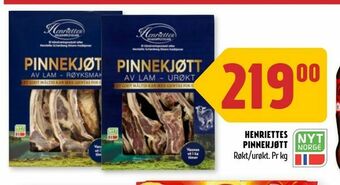 Coop Prix Henriettes pinnekjøtt tilbud