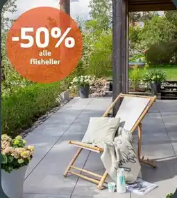 Flisekompaniet 50% alle flisheller tilbud