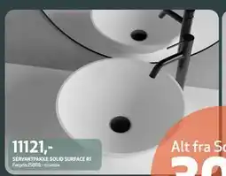 Flisekompaniet SERVANTPAKKE SOLID SURFACE R1, NOK 11121 tilbud