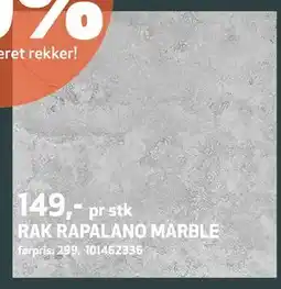 Flisekompaniet RAK RAPALANO MARBLE, NOK 149 tilbud