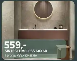 Flisekompaniet SINTESI TIMELESS 60X60, NOK 559 tilbud