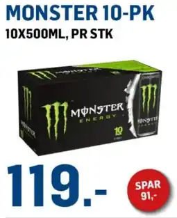 Price Lagerbutikk MONSTER 10-pk tilbud