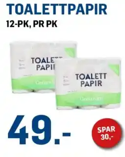 Price Lagerbutikk Toalettpapir tilbud
