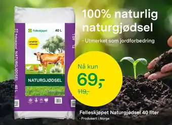 Felleskjøpet Felleskjøpet naturgjødsel tilbud