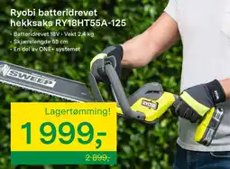 Felleskjøpet Ryobi batteridrevet hekksaks ry18ht55a-125 tilbud
