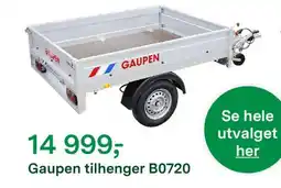 Felleskjøpet Gaupen tilhenger b0720 tilbud