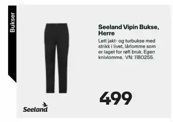 XXL Sport Seeland Vipin Bukse, Herre tilbud