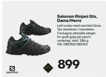 XXL Sport Salomon Rinjani Gtx, Dame/Herre tilbud