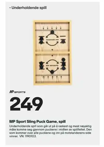 XXL Sport MP Sport Sling Puck Game, spill tilbud