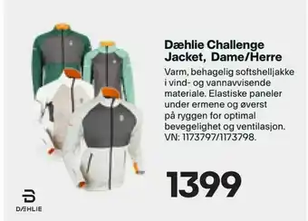 XXL Sport Dæhlie Challenge Jacket, Dame/Herre tilbud