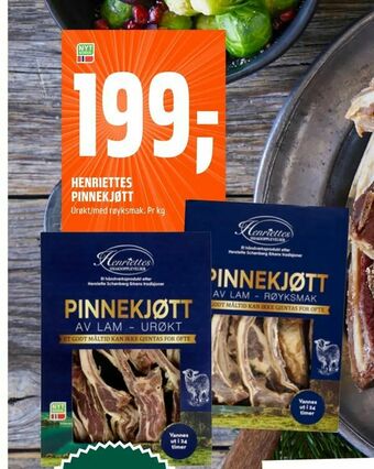 Coop Obs Henriettes pinnekjøtt tilbud