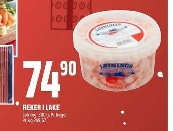 Coop Obs Reker i lake tilbud