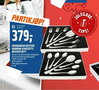 Coop Obs Hardanger bestikk ramona kakesett/ dessertsett tilbud