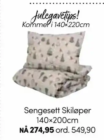 Nille Sengesett Skiløper 140×200cm tilbud
