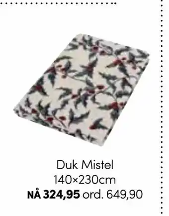 Nille Duk Mistel 140×230cm tilbud