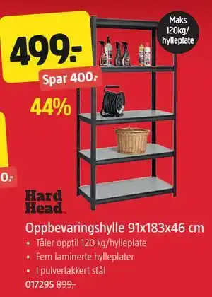Jula Oppbevaringshylle 91x183x46 cm, NOK 499 tilbud