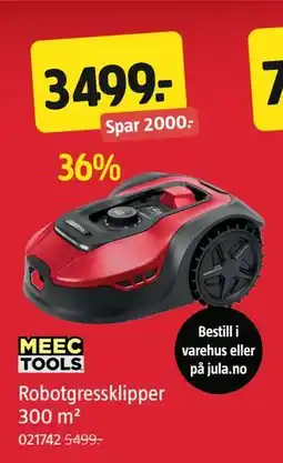 Jula Robotgressklipper 300 m², NOK 3499 tilbud