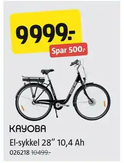 Jula El-sykkel 28” 10,4 Ah, NOK 9999 tilbud