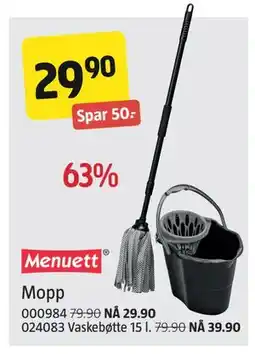 Jula Vaskebøtte 15 l, NOK 39.9 tilbud