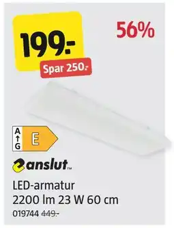 Jula LED-armatur 2200 lm 23 W 60 cm, NOK 199 tilbud