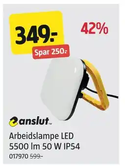 Jula Arbeidslampe LED 5500 lm 50 W IP54, NOK 349 tilbud