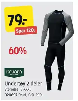 Jula Undertøy 2 deler, NOK 79 tilbud