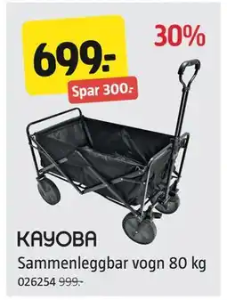 Jula Sammenleggbar vogn 80 kg, NOK 699 tilbud