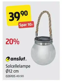 Jula Solcellelampe Ø12 cm, NOK 39.9 tilbud