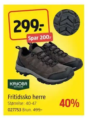 Jula Fritidssko herre, NOK 299 tilbud