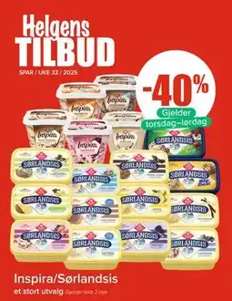 Spar Inspira/Sørlandsis tilbud