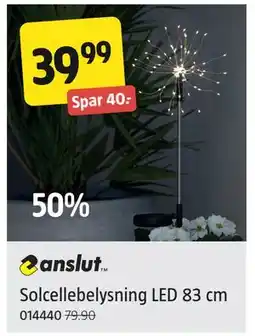 Jula Solcellebelysning LED 83 cm, NOK 39.99 tilbud