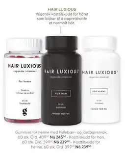 Vitusapotek HAIR LUXIOUS tilbud