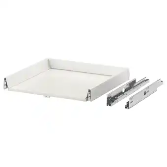 IKEA Exceptionell Skuff, lav trykk-åpen-beslag, hvit, 60x60 cm tilbud