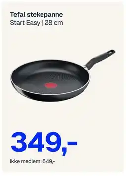 Jernia Tefal stekepanne, NOK 649, Medlemspris tilbud