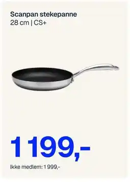 Jernia Scanpan stekepanne, NOK 1999, Medlemspris tilbud