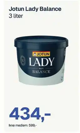 Jernia Jotun Lady Balance, NOK 599, Medlemspris tilbud