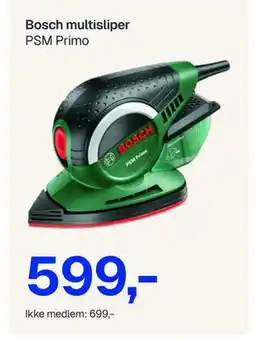 Jernia Bosch multisliper, NOK 699, Medlemspris tilbud