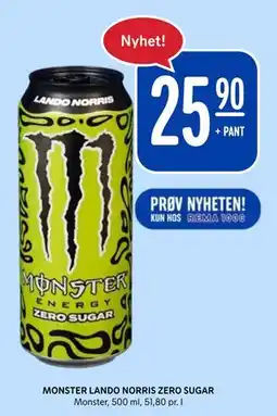 MONSTER LANDO NORRIS ZERO SUGAR, NOK 25.9