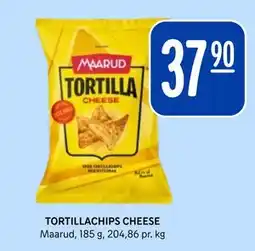 Rema 1000 TORTILLACHIPS CHEESE, NOK 37.9 tilbud