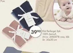 Sparkjøp Klut flerfarget 3pk, NOK 39.9 tilbud