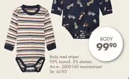 Sparkjøp Body med striper, NOK 99.9 tilbud