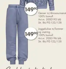 Sparkjøp Joggebukse m/lommer og snøring, NOK 149.9 tilbud