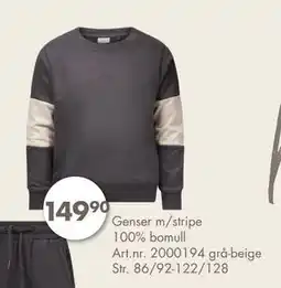 Sparkjøp Genser m/stripe, NOK 149.9 tilbud