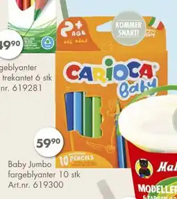 Sparkjøp Baby Jumbo fargeblyanter 10 stk, NOK 59.9 tilbud