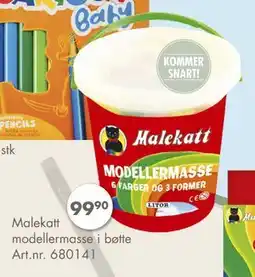 Sparkjøp Malekatt modellermasse i bøtte, NOK 99.9 tilbud